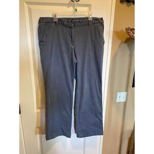 Lands’ End Gray Chino Pants Classic Straight Leg Plus Size 16W